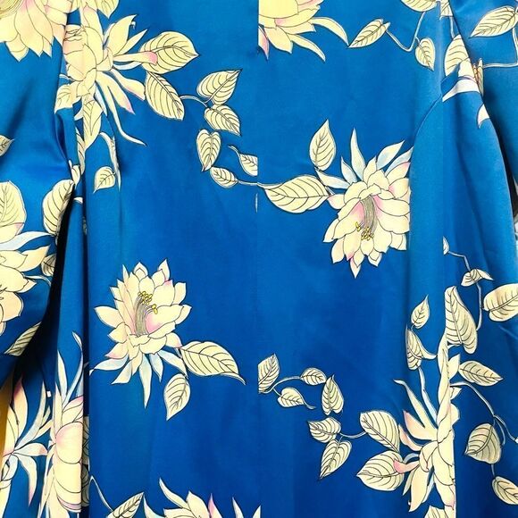 Vintage 70’s Lauhala Floral Muumuu Hawaiian Maxi Dress - Picture 2 of 6